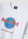 Wei&szlig;es Regular-Fit-T-Shirt aus reiner Baumwolle mit Hard Rock Cafe Print_1