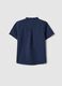 Boys' regular fit blue linen-cotton blend shirt_1