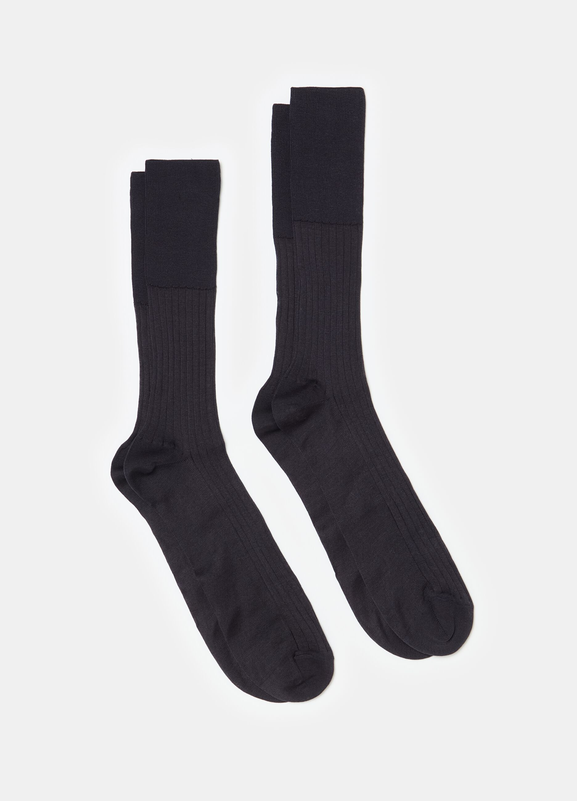 Two-pair pack long socks in cotton