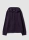 Purple cotton-blend hoodie, regular fit_4