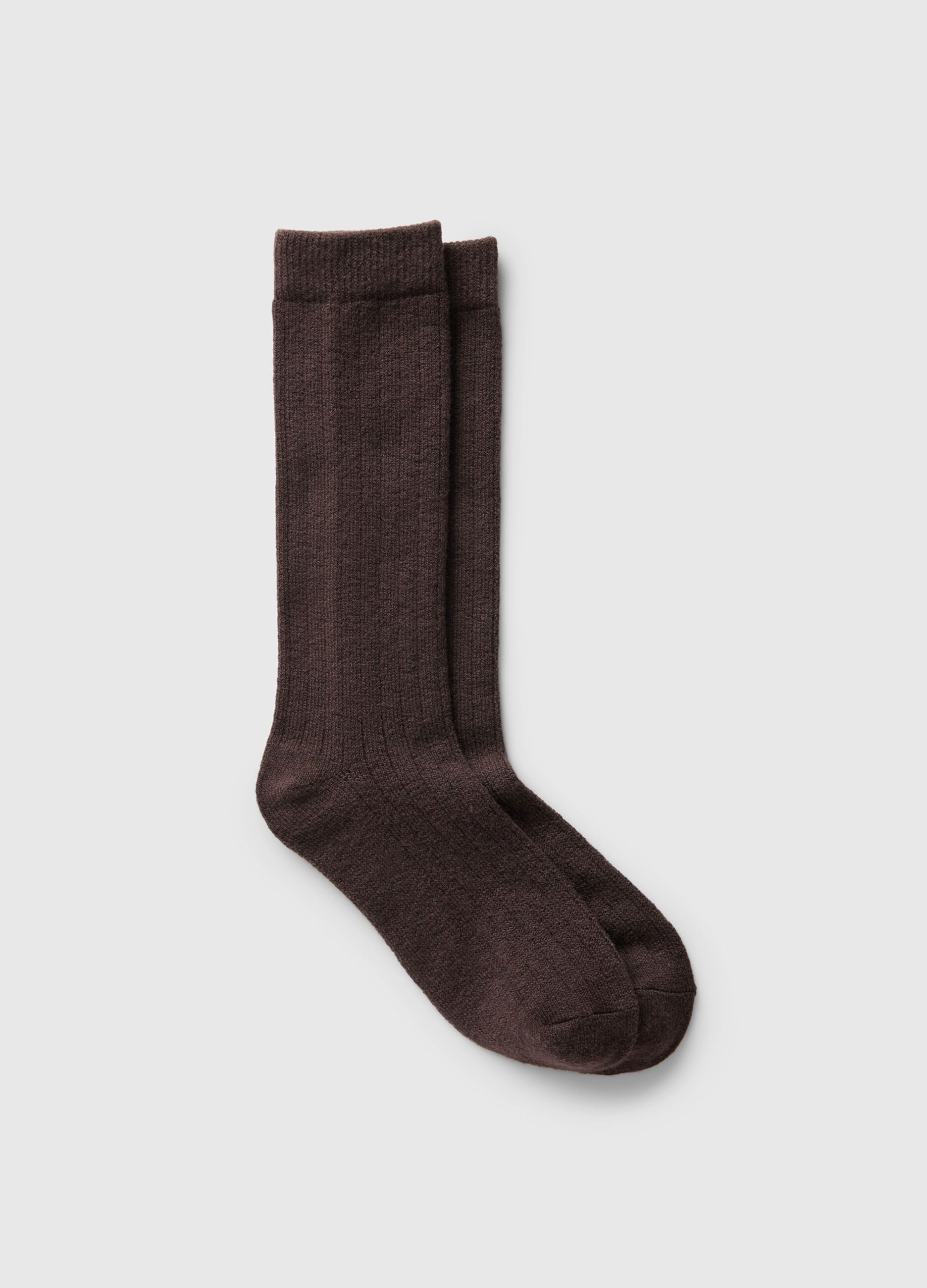 Midi socks with flat ribbing