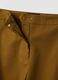 Pantaloni formali marroni in cotone elasticizzato barrel fit_5