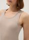 Beige stretch cotton vest top, regular fit_3