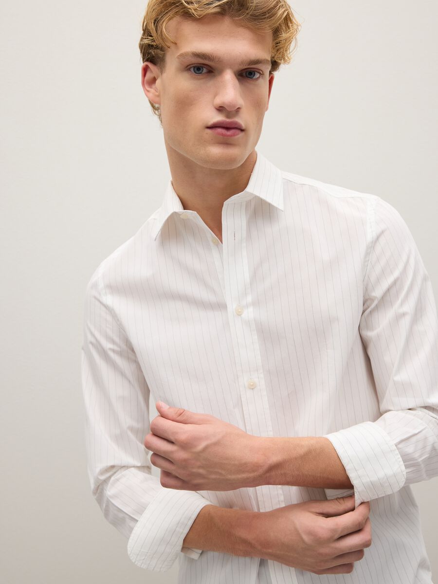 White pure cotton shirt regular fit_3