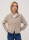 Sand ribbed viscose-blend cardigan, regular fit_0