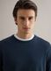 Blauer Baumwollpullover, Regular Fit_3