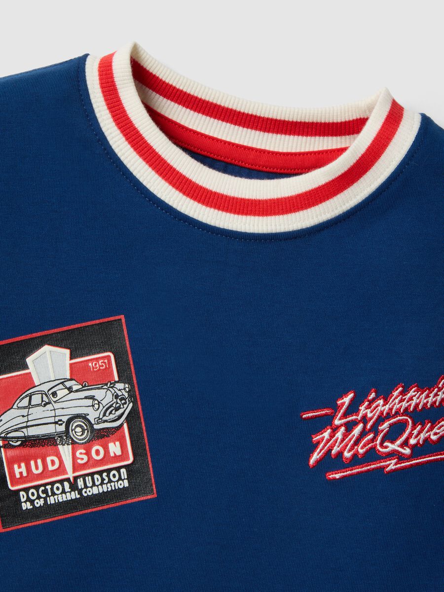 &Mu;&pi;&lambda;&epsilon; &pi;&alpha;&iota;&delta;&iota;&kappa;ό T-shirt &alpha;&pi;ό 100% &beta;&alpha;&mu;&beta;ά&kappa;&iota; &mu;&epsilon; &sigma;&tau;ά&mu;&pi;&epsilon;&sigmaf; Cars, oversized &epsilon;&phi;&alpha;&rho;&mu;&omicron;&gamma;ή_2