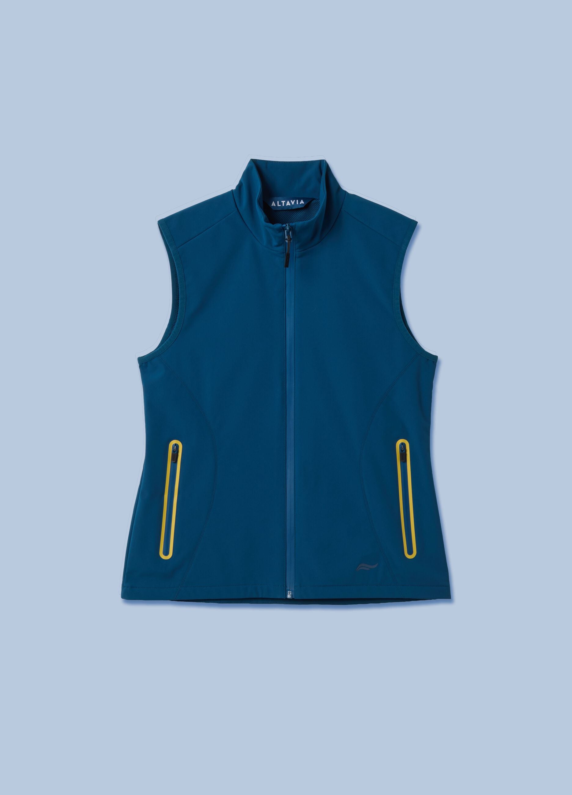 ALTAVIA SAILING blue windproof gilet in stretch fabric with zip