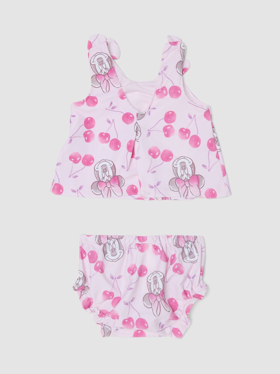 Pink Minnie print stretch bikini_1