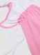 Pink nursery set with bib, towel and drawstring bag, Frozen embroidery_2