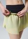Gelbe, sportliche Plissee-Shorts ALTAVIA COURT aus elastischem Material mit herausnehmbarem Innenshort_3