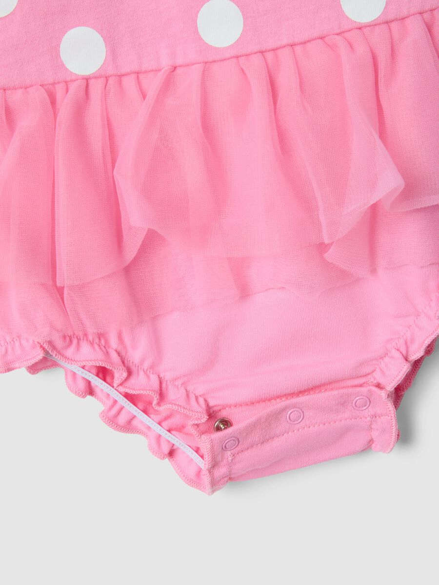 Multicoloured pure cotton Minnie-shaped baby girl set_2