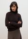 Maglia girocollo marrone in misto lana e cashmere over fit_2