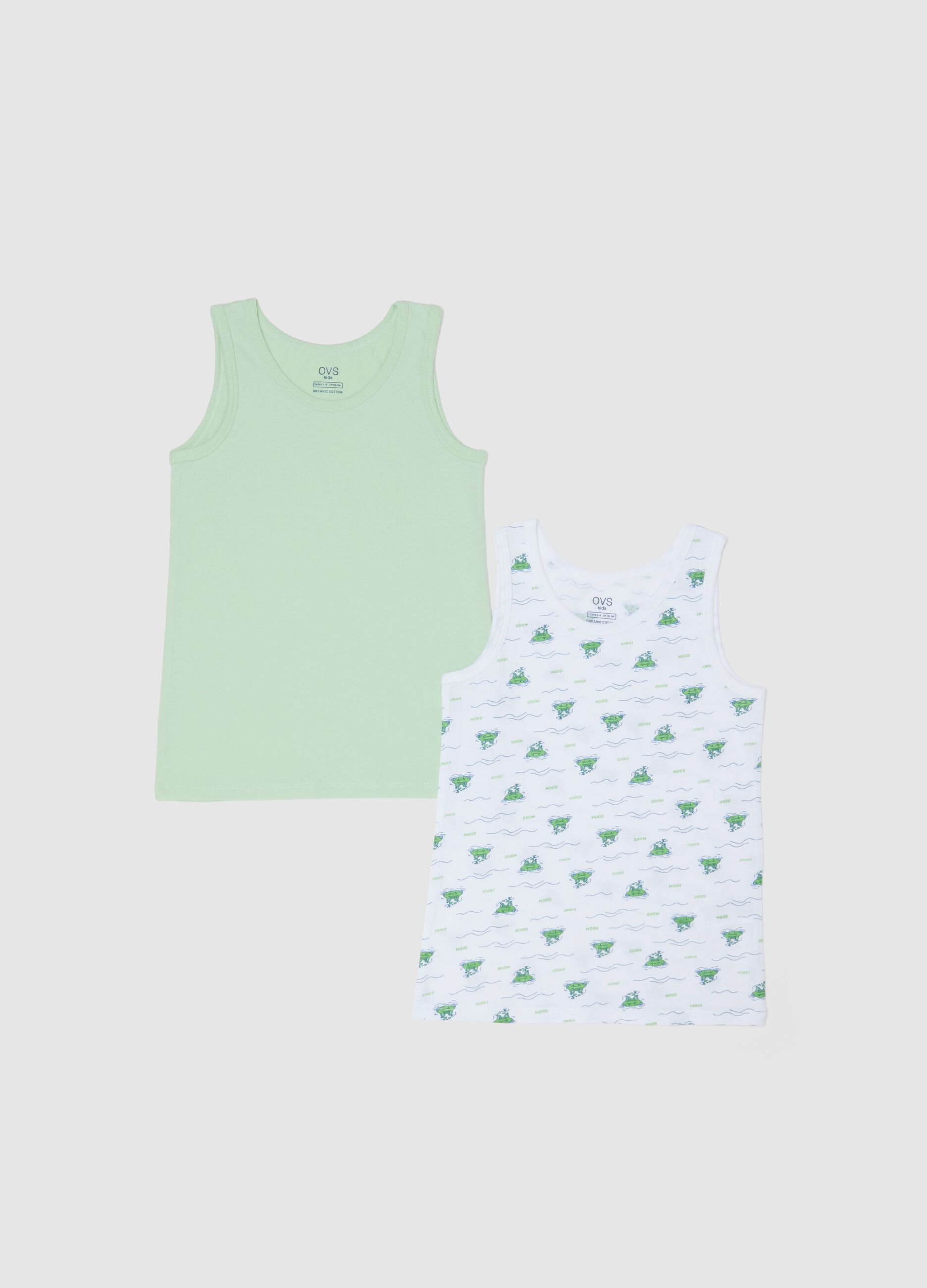 Pack duplo de camisolas multicolor em puro algod&atilde;o para crian&ccedil;as em corte regular