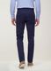 Blue regular tapered-fit stretch cotton twill chino trousers_3