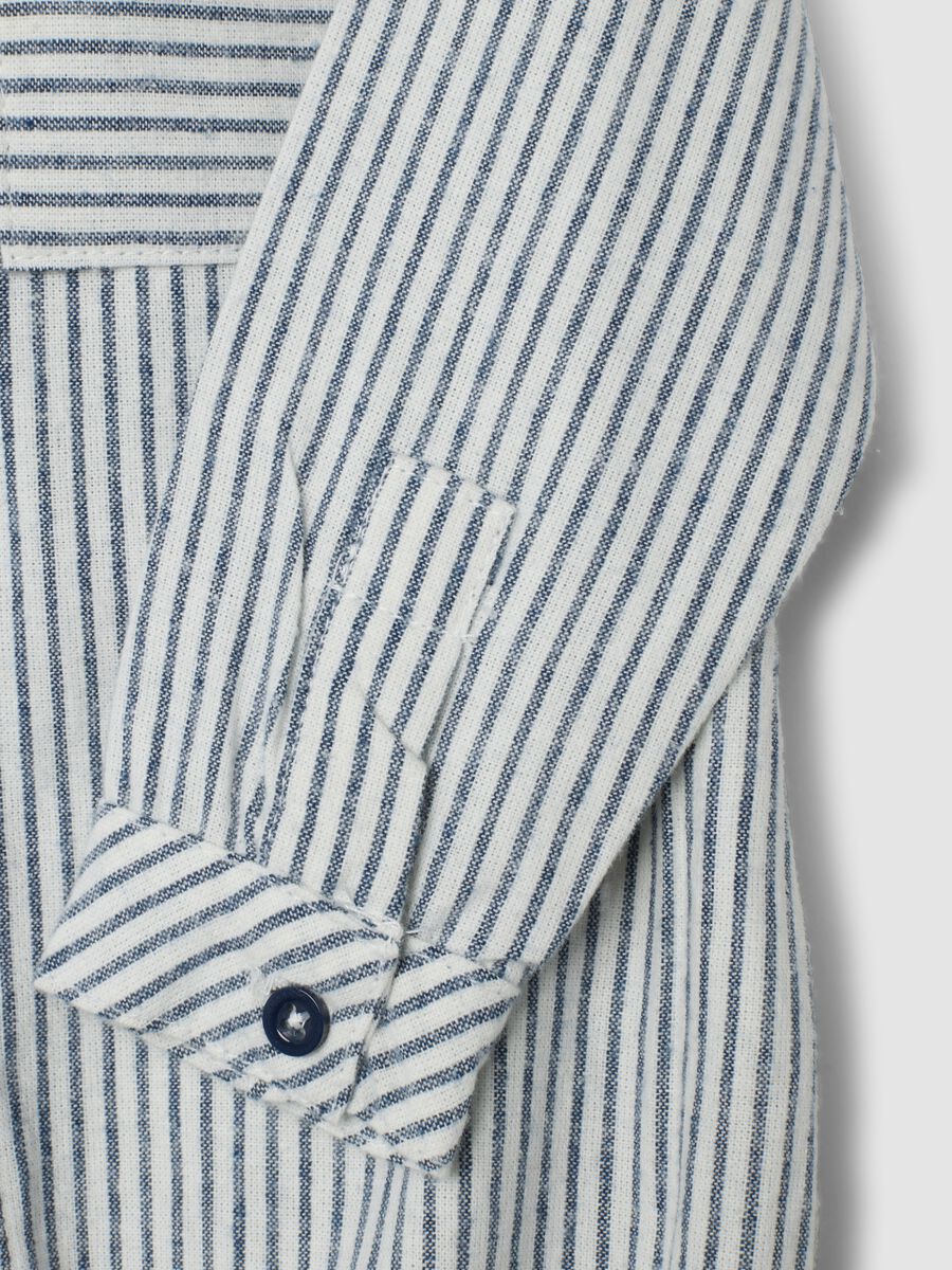 Body bianco in puro cotone con colletto e righe_2