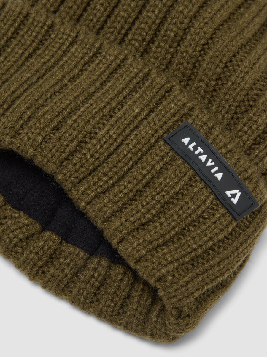 Rib-Knit Beanie with Turn-Up Cuff ALTAVIA WITH DEBORAH COMPAGNONI_1