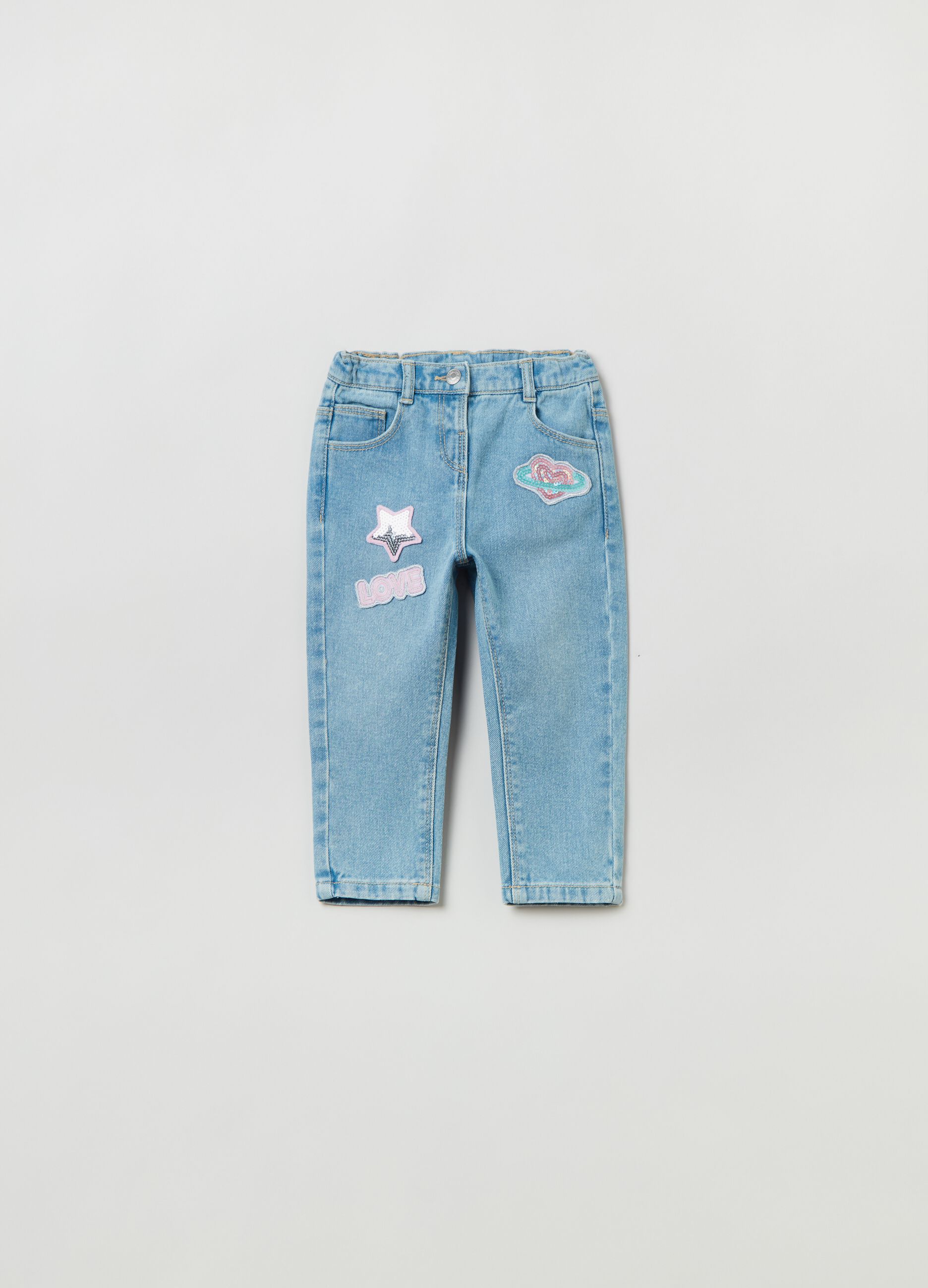 Baggy-fit jeans with patches_0