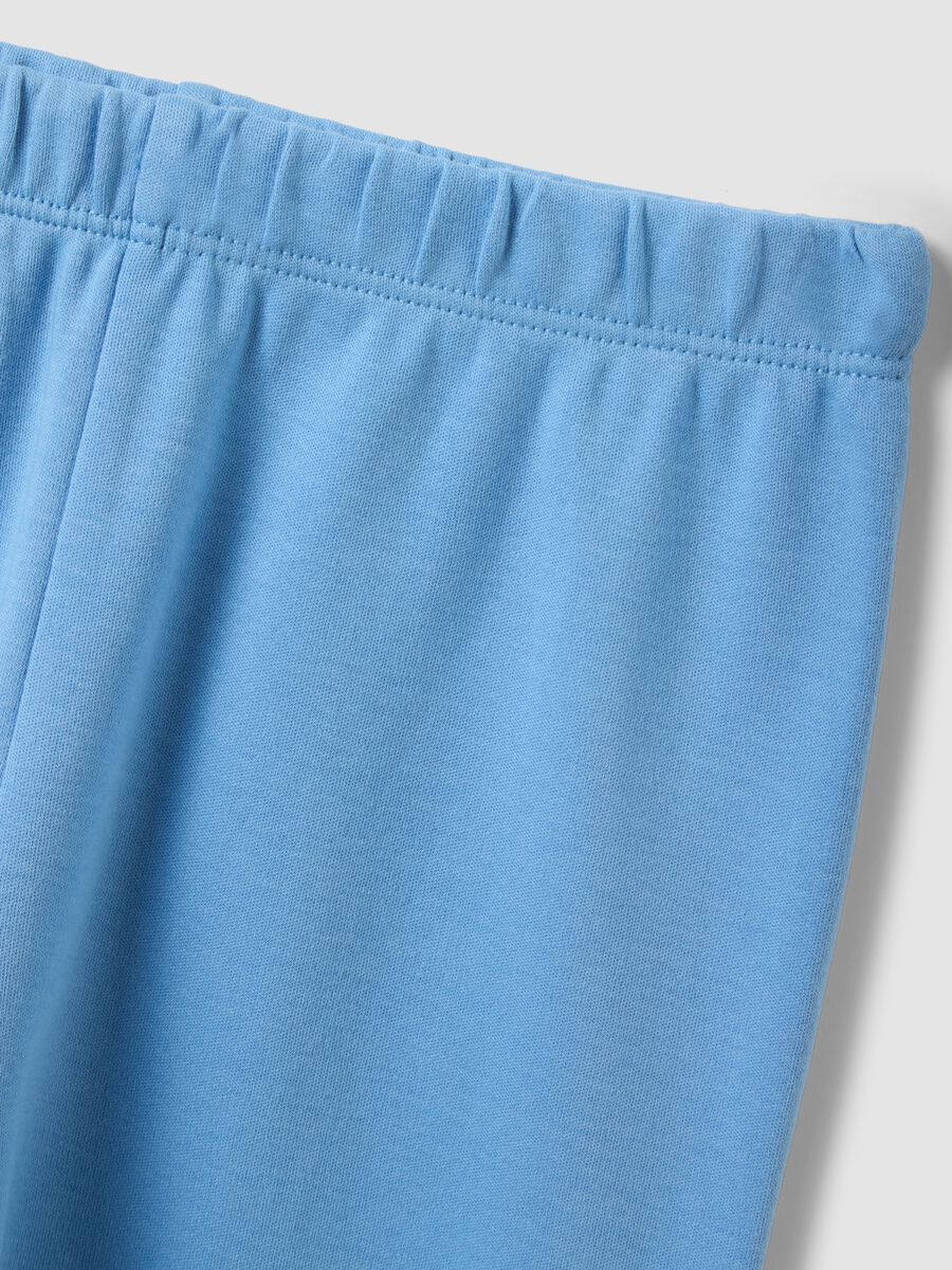 Light blue organic cotton pyjamas with biscuit print_3