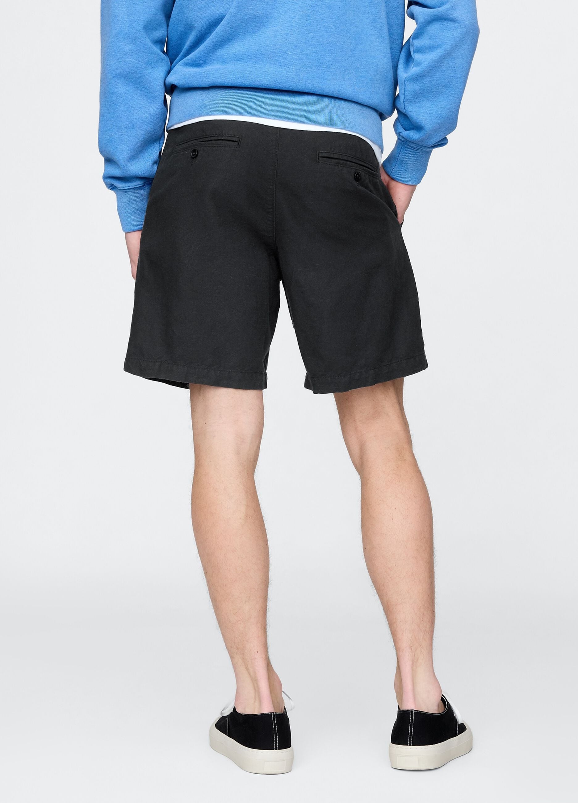 Gap Black Linen and Cotton Shorts