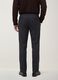 Grey slim-fit stretch viscose twill chino trousers_3