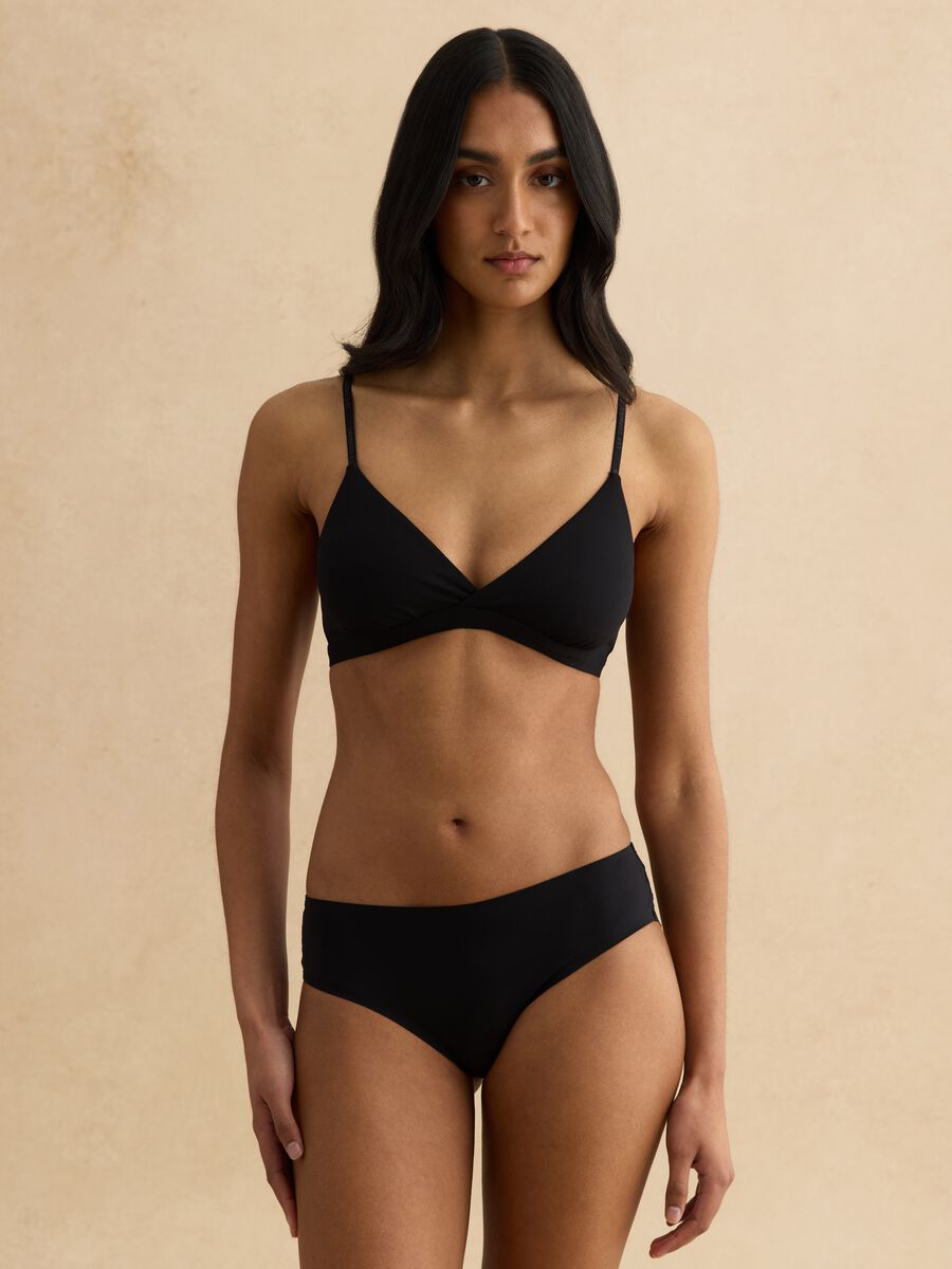 Black Triangle Bra Without Padding_1