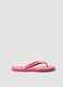 Pink floral-print flip-flops_0