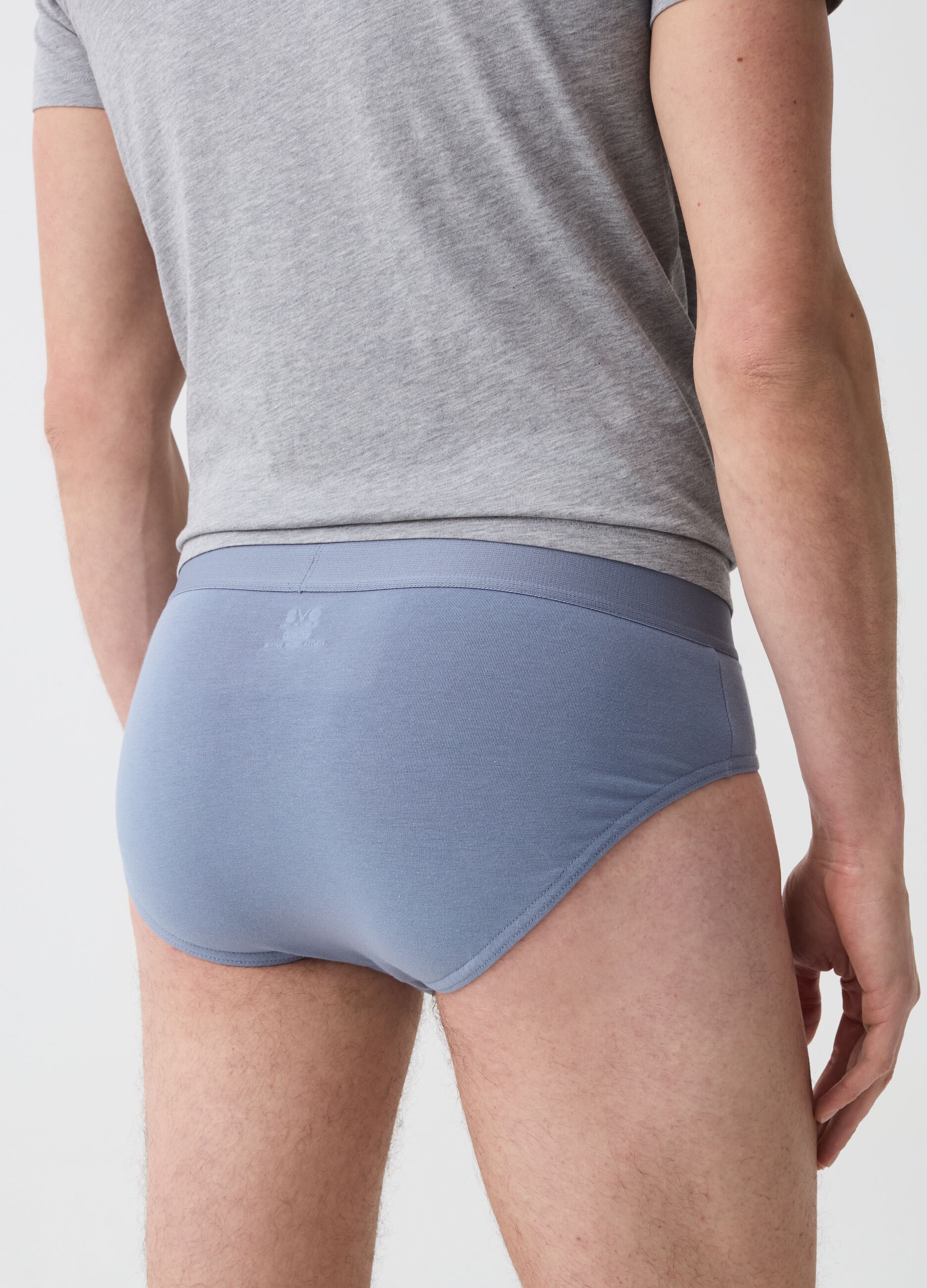Three-pack briefs with crab print
