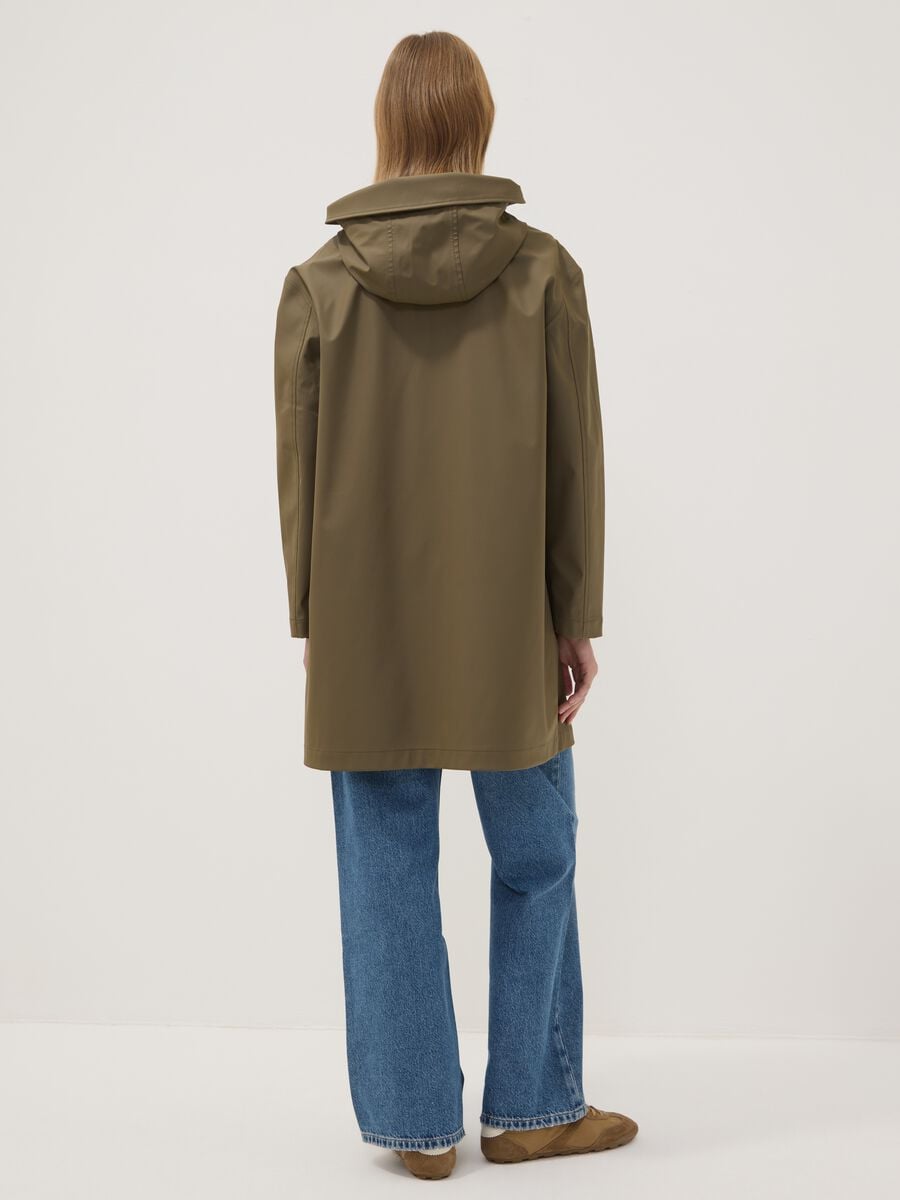 Long Green Hooded Zip Jacket_3