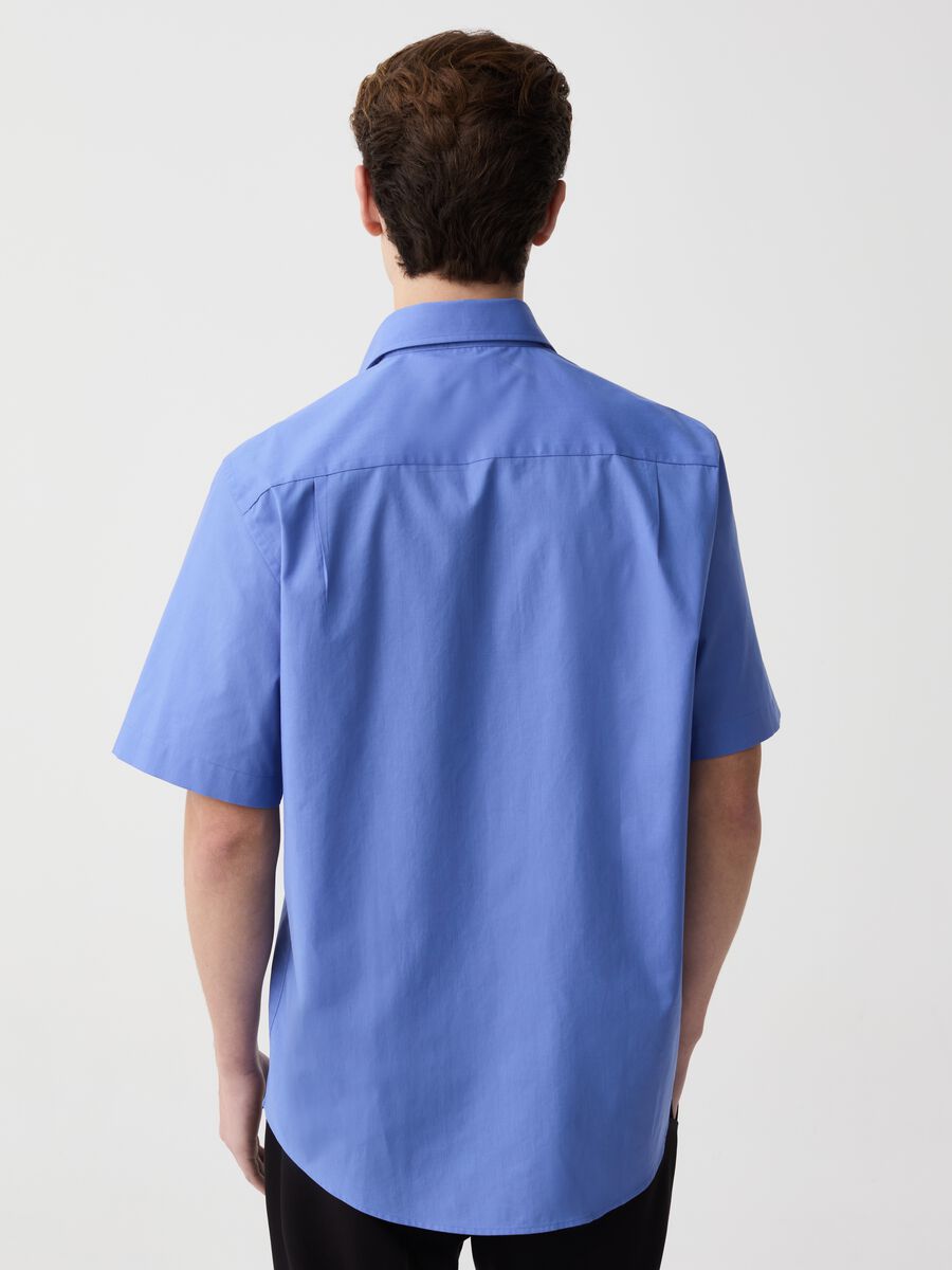 Short-sleeved regular-fit shirt with pocket_1