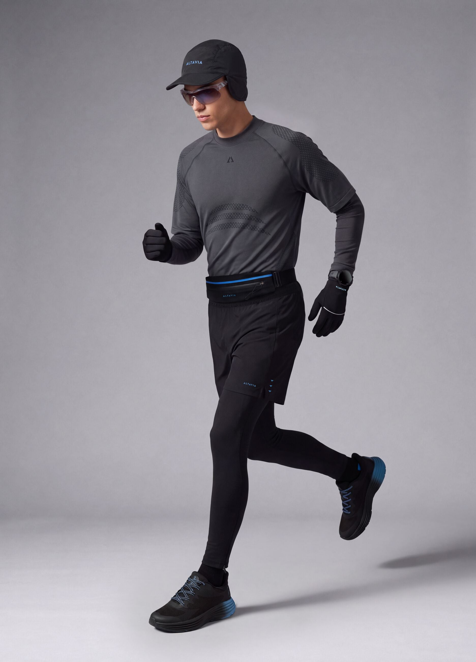 ALTAVIA Easy Dry black stretch technical trousers