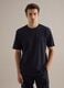 Black pure cotton crew neck T-shirt regular fit_2