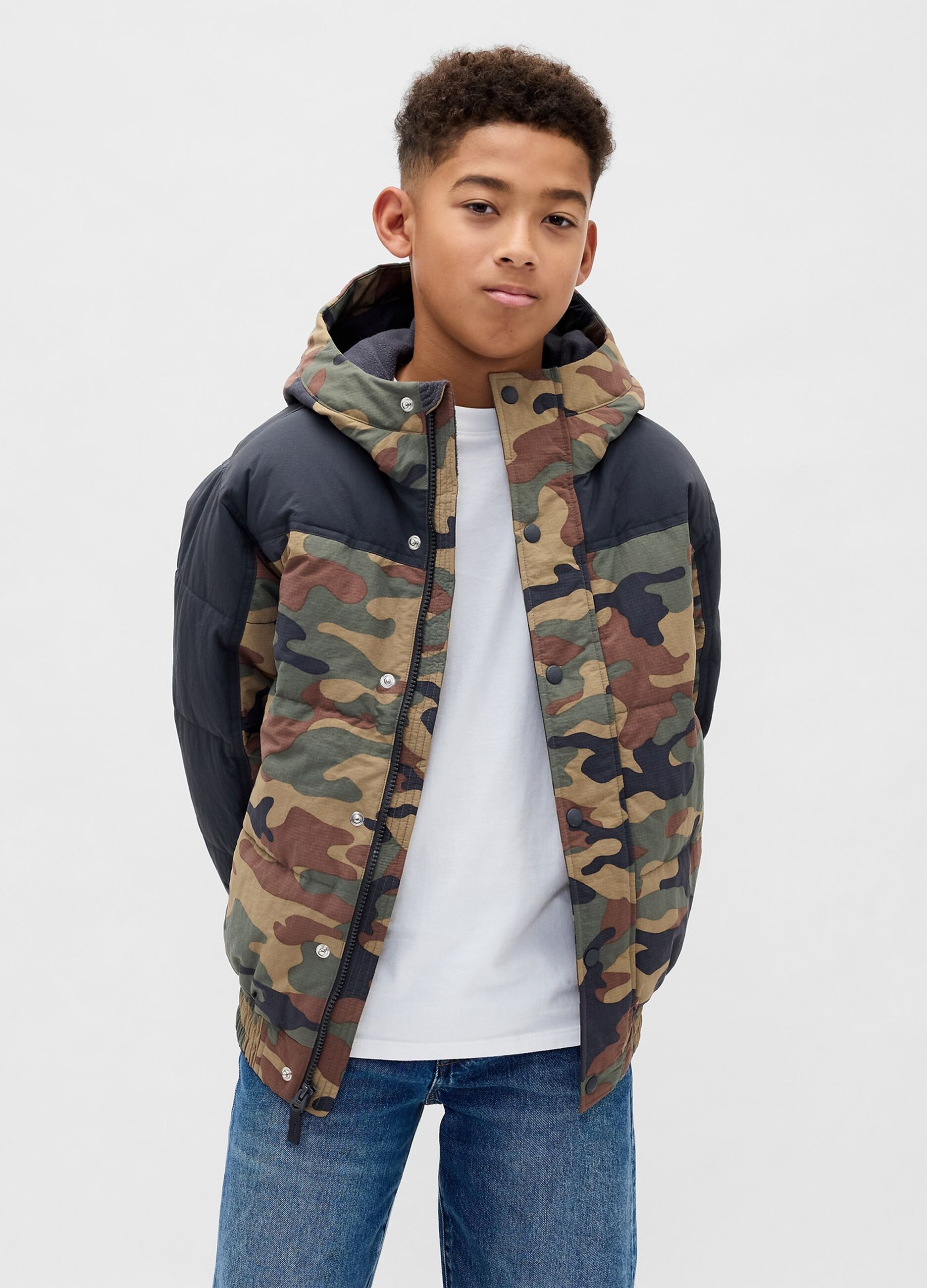 Παιδικό τζάκετ με πολύχρωμο σχέδιο παραλλαγής