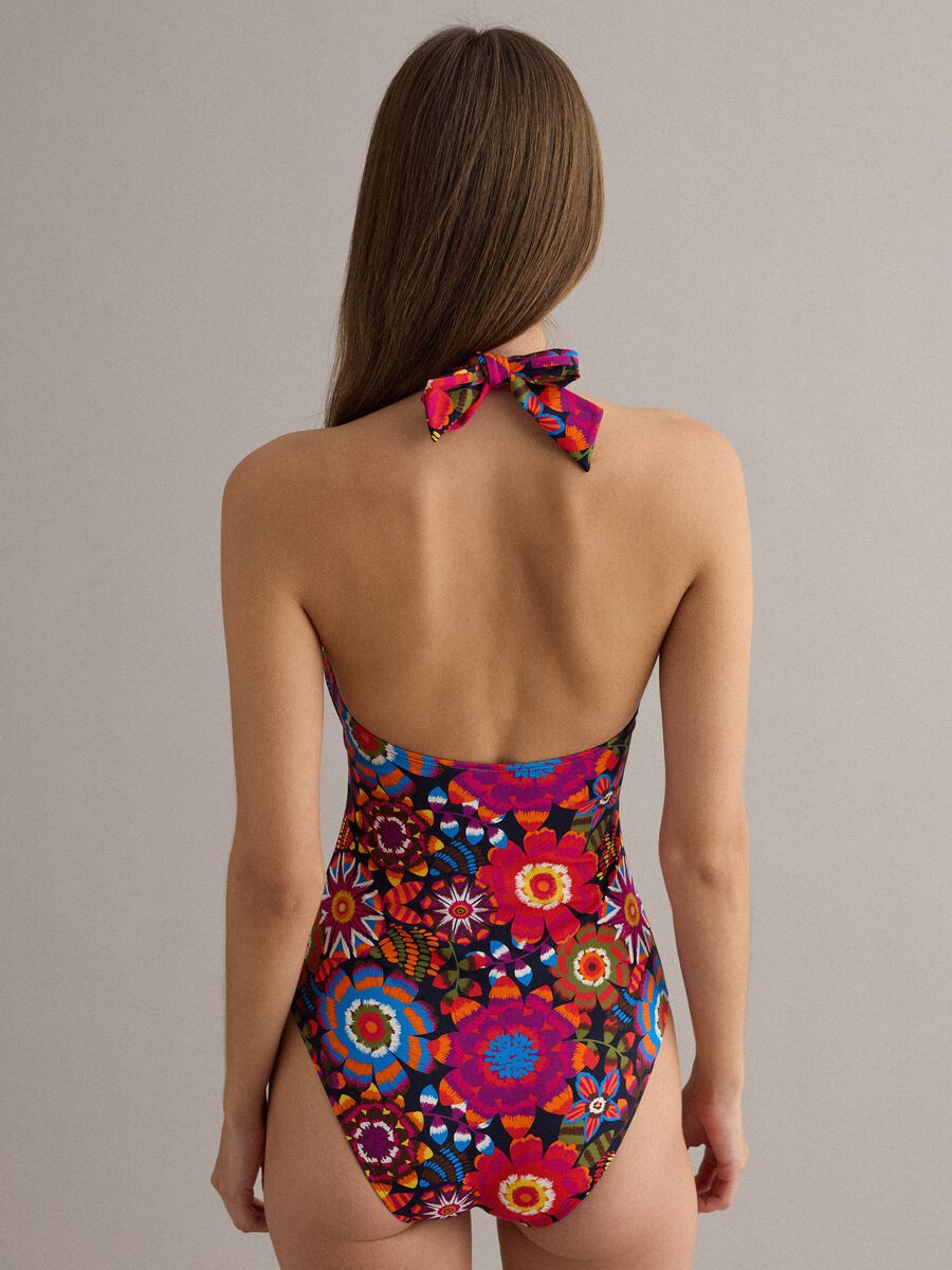Maillot de bain une pi&egrave;ce multicolore en tissu stretch_2