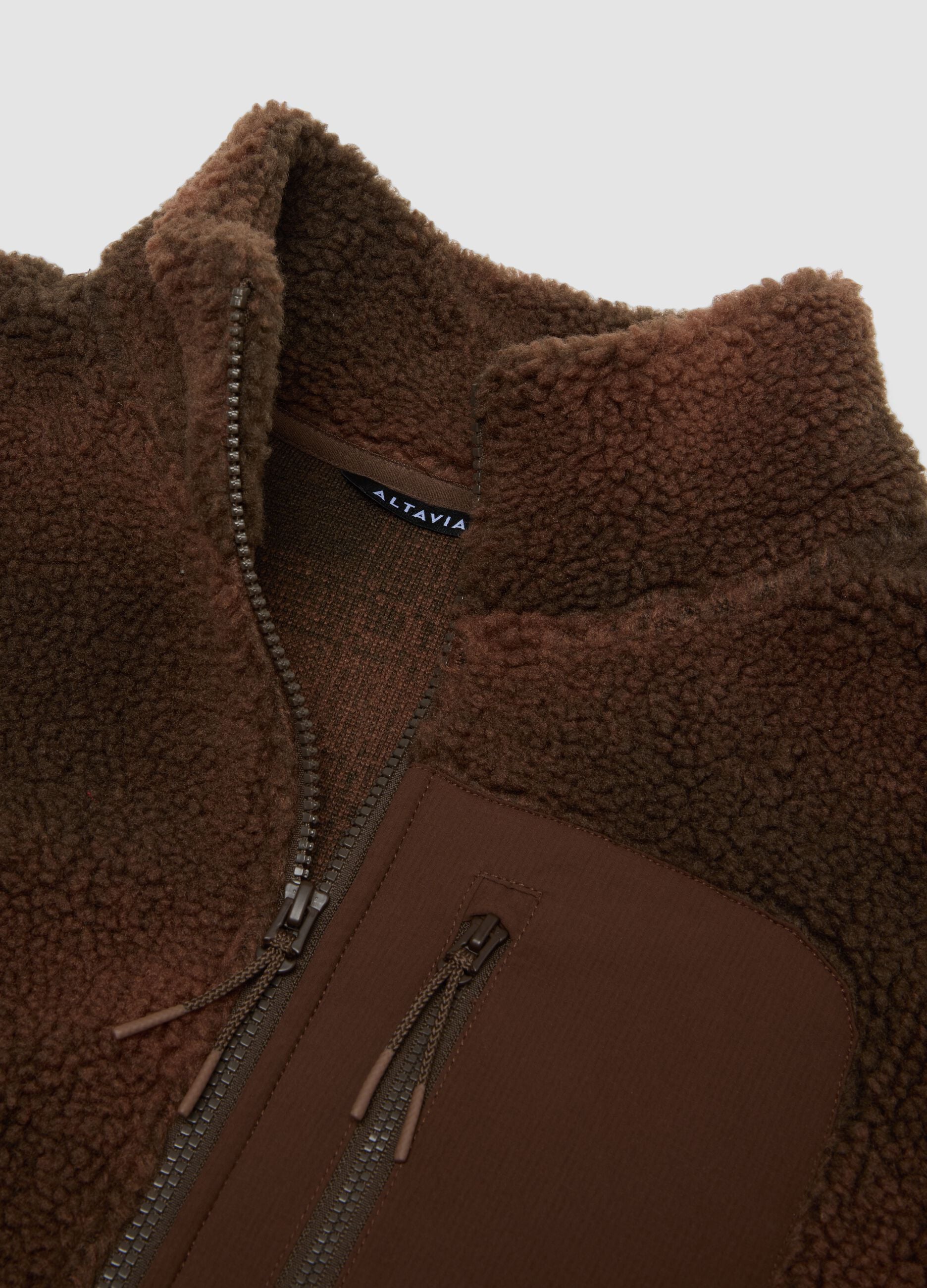 Sherpa-Jacke mit durchgehendem Rei&szlig;verschluss ALTAVIA WITH DEBORAH COMPAGNONI