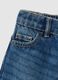 Children's blue cotton blend baggy jeans with oversized fit_3
