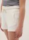 Wei&szlig;e M&auml;dchen-Shorts aus 100% Bio-Baumwolle mit elastischem Bund_2