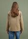 Beige regular-fit shacket with contrast collar_3