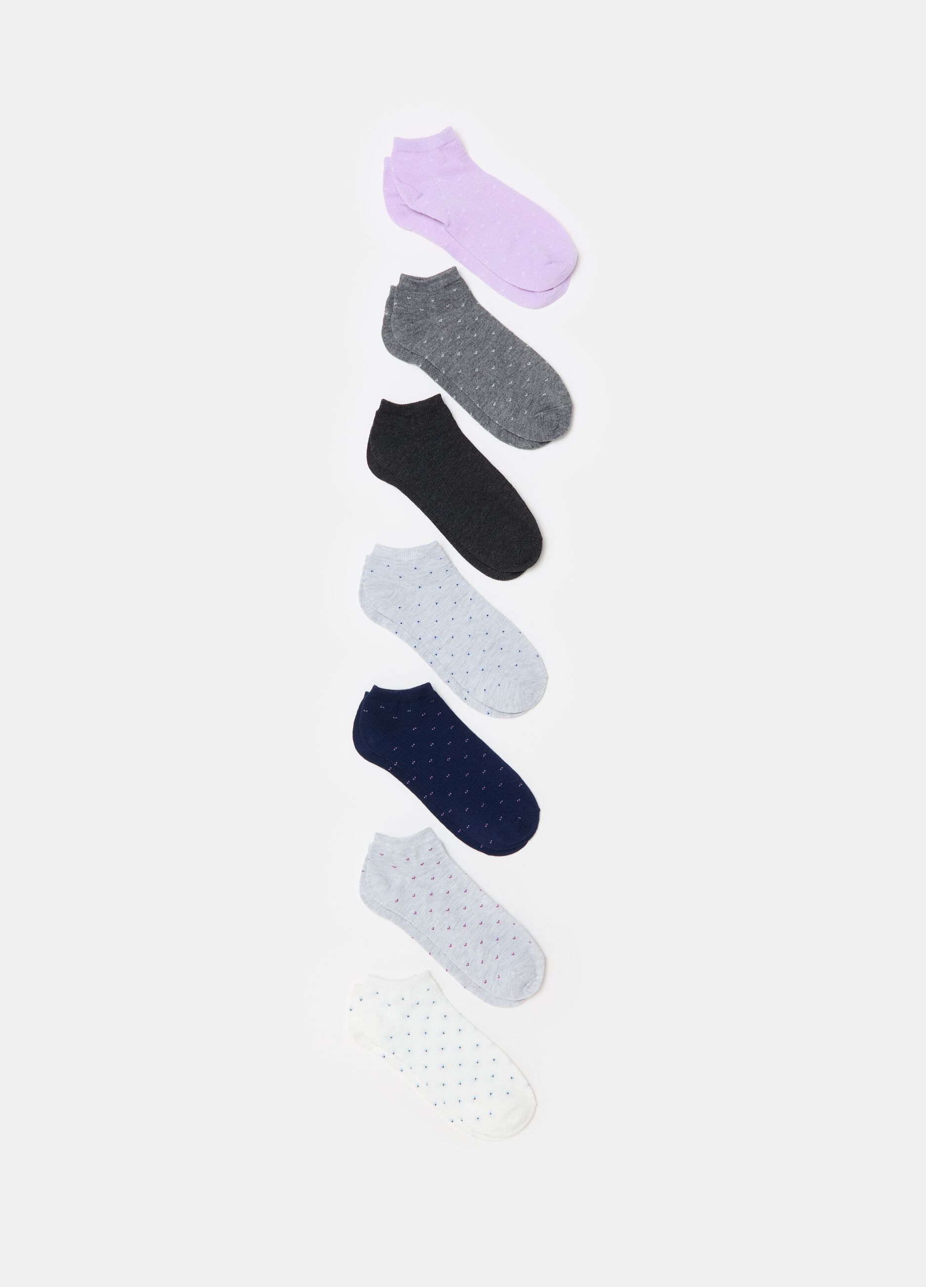 Seven-pair pack stretch shoe liners
