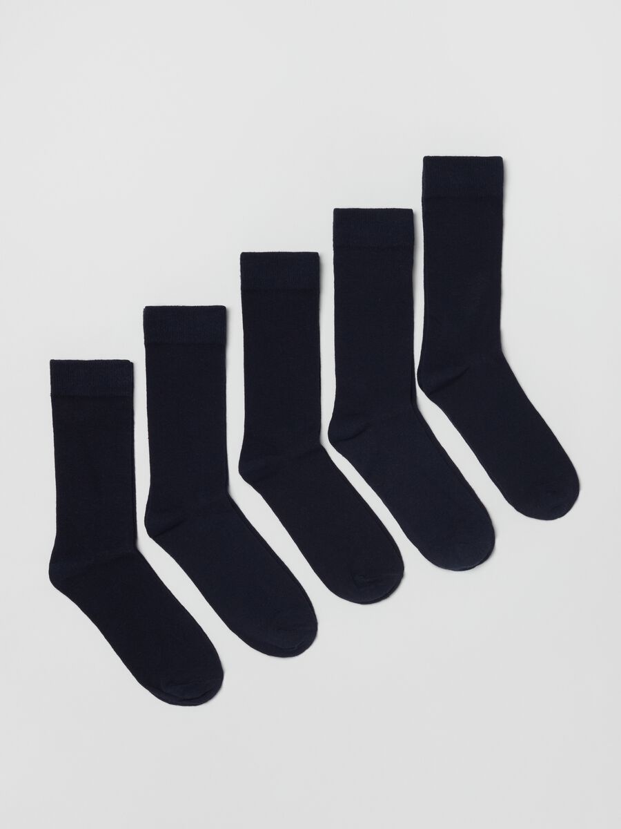 Five-pair pack mid-length stretch socks_0