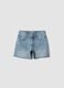 Blaue Denim-Shorts aus reiner Baumwolle f&uuml;r M&auml;dchen, Straight Fit_3