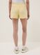 Yellow cotton-blend shorts with elasticated waist_2