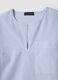 Camisa de puro algod&atilde;o &agrave;s riscas multicolores com corte regular e bolso_5