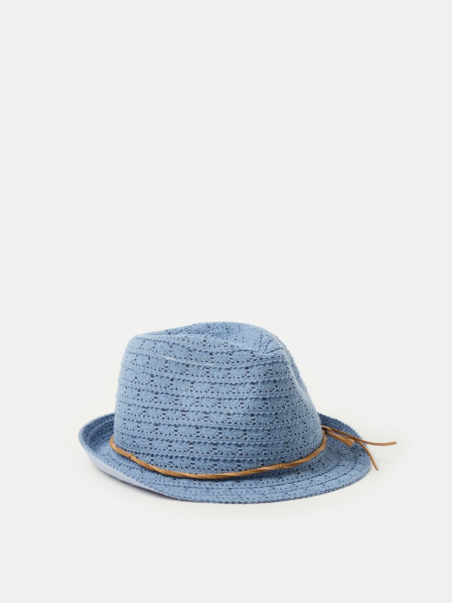 Sombrero Trilby con diseño calado_2