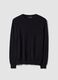 Black sweater in pure cotton_4