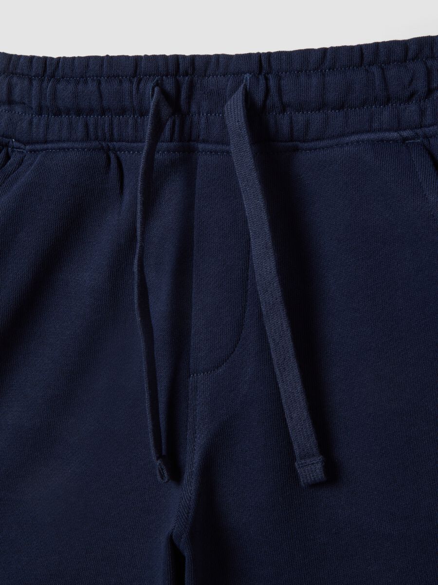Boys&rsquo; blue pure cotton shorts, regular fit_2