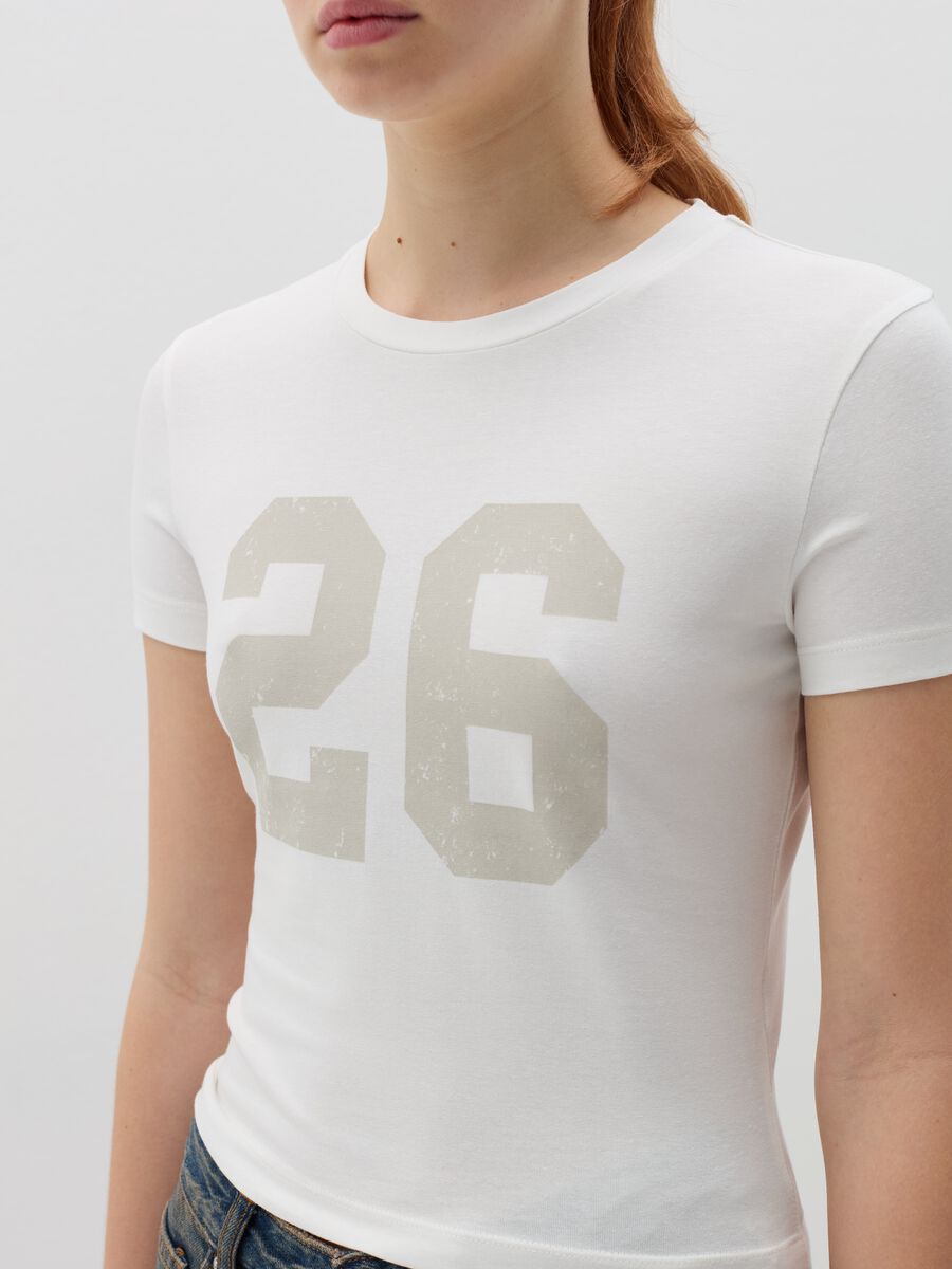 Printed cotton stretch T-shirt_2