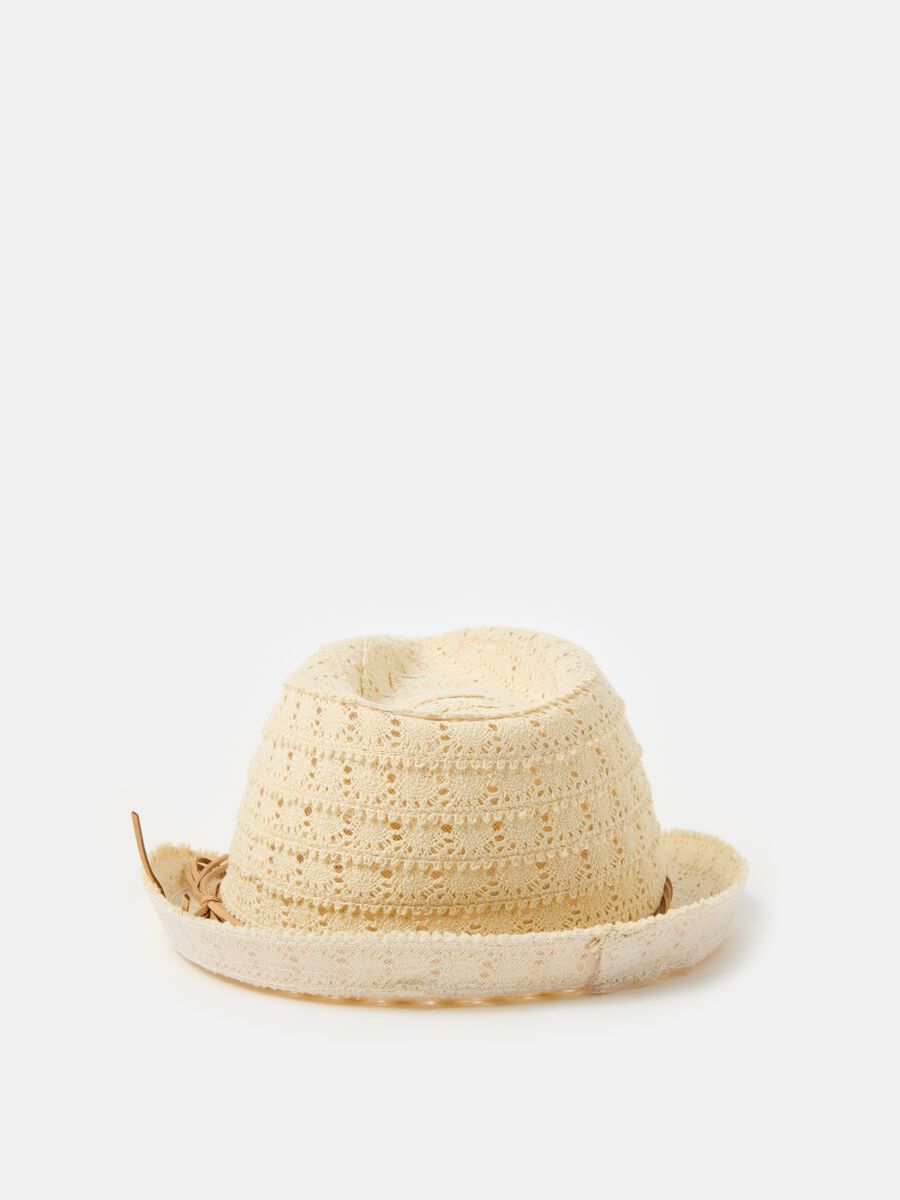 Sombrero Trilby con diseño calado_2
