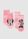 Pack of newborn pink socks in regular fit cotton blend_0