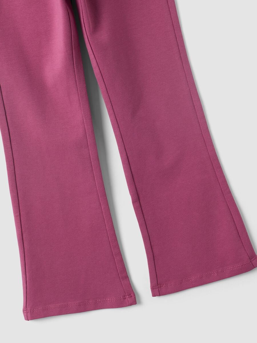 Conjunto de fato de treino branco e rosa em algod&atilde;o puro com estampado de gatinho para menina_3